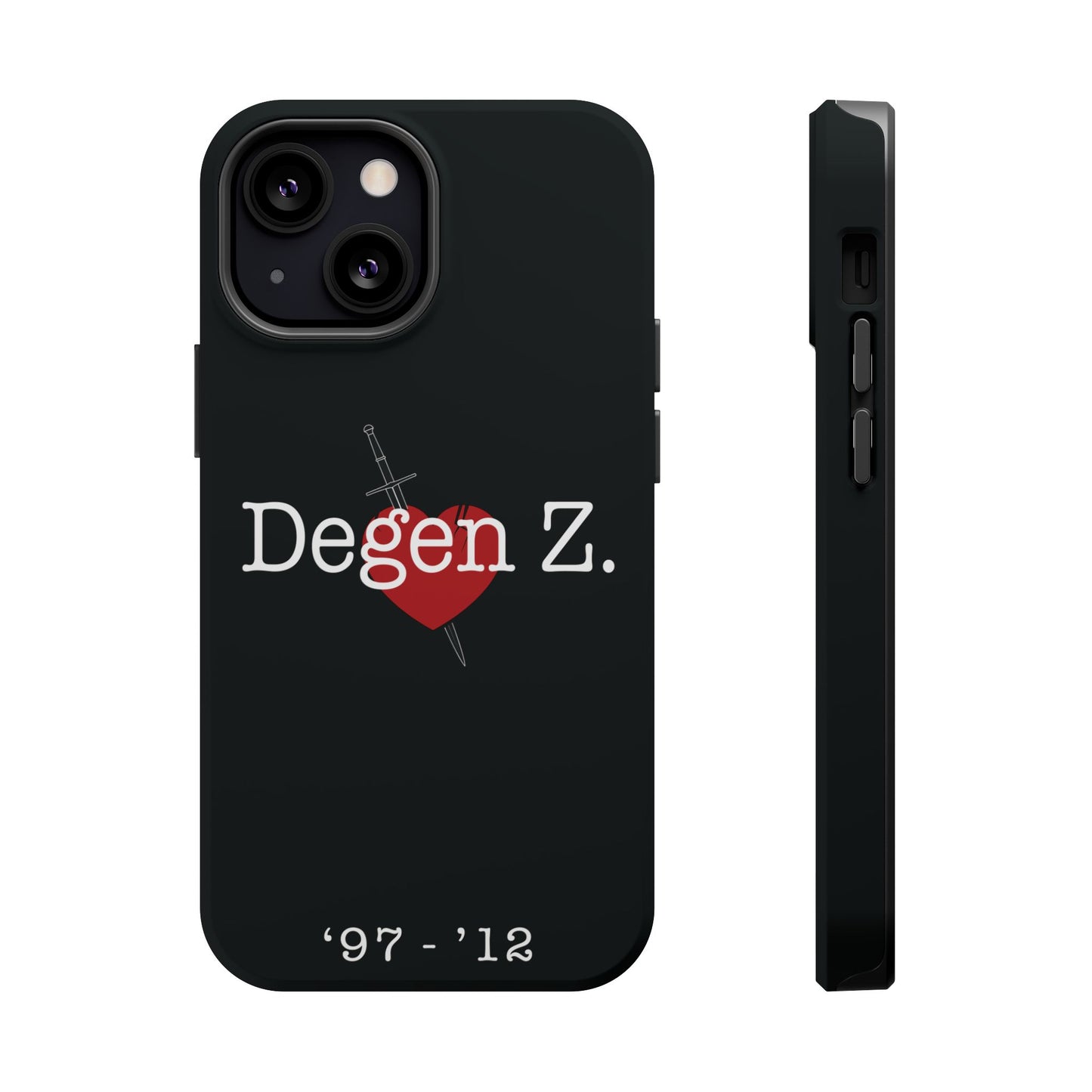 Phone Case — "Degen Z." Heart & Dagger Magnetic Impact-Resistant Case (’97–’12)