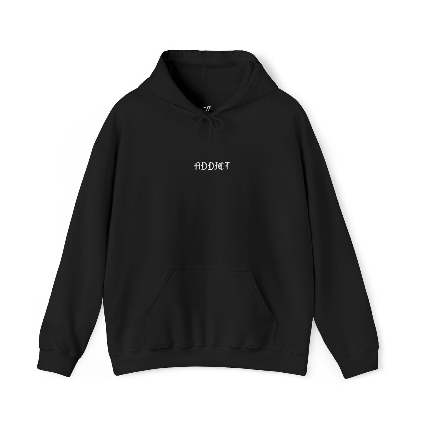 Addict - minimalist embroidered hoodie