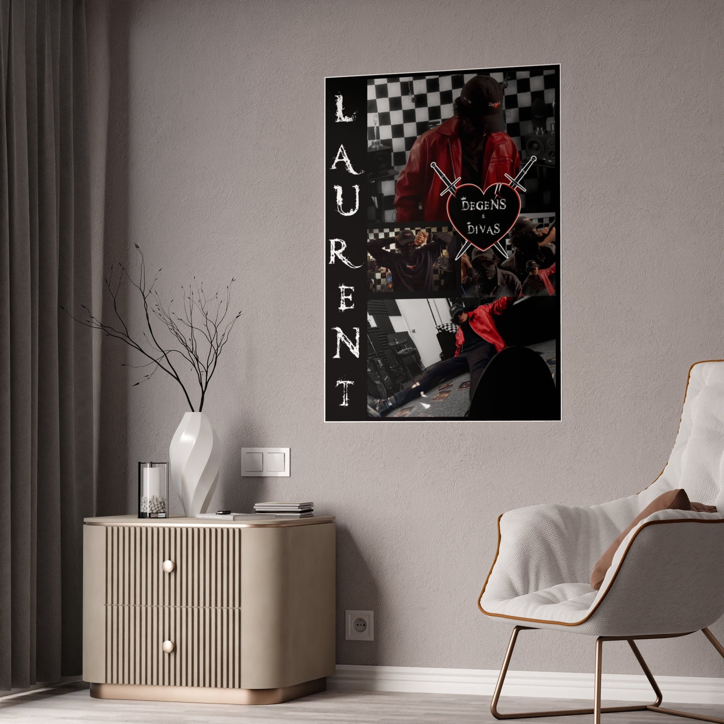 Laurent - "Degens & Divas" Glossy Poster