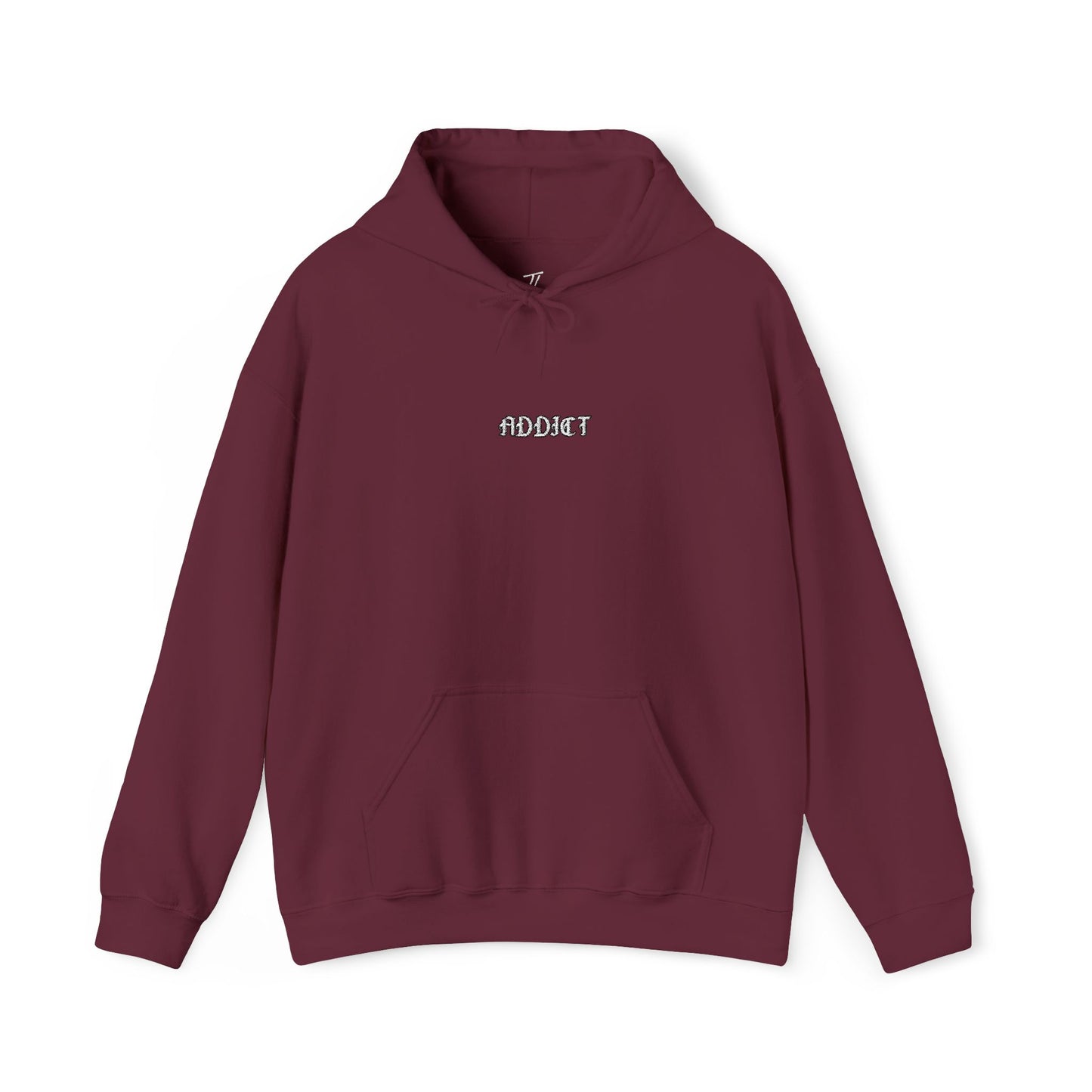 Addict - minimalist embroidered hoodie