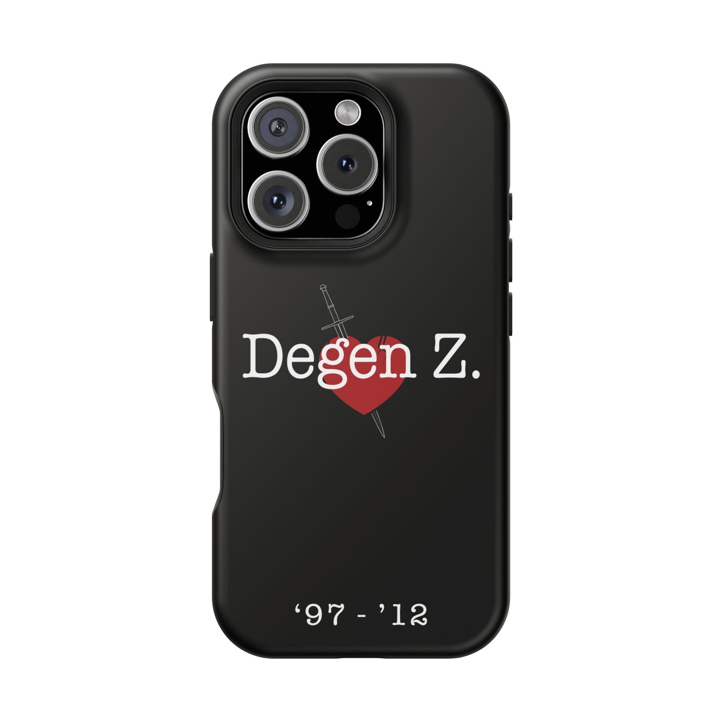 Phone Case — "Degen Z." Heart & Dagger Magnetic Impact-Resistant Case (’97–’12)
