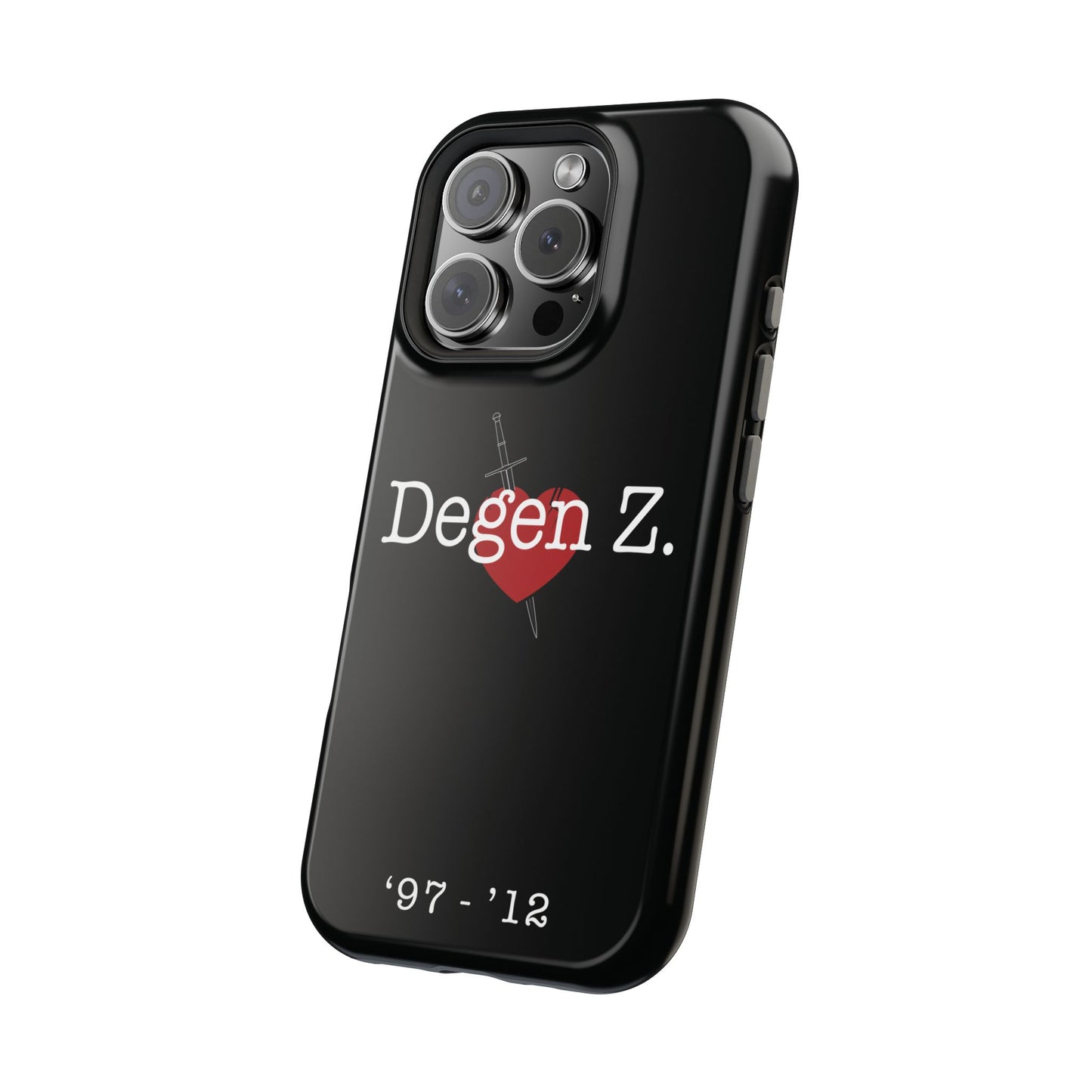 Phone Case — "Degen Z." Heart & Dagger Magnetic Impact-Resistant Case (’97–’12)