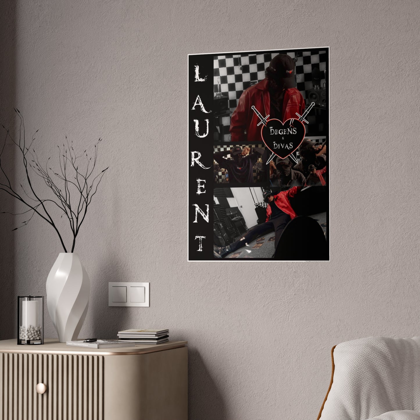 Laurent - "Degens & Divas" Glossy Poster