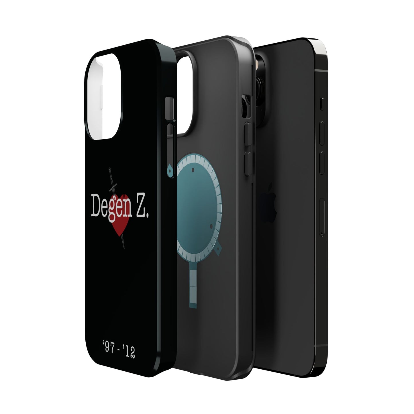 Phone Case — "Degen Z." Heart & Dagger Magnetic Impact-Resistant Case (’97–’12)