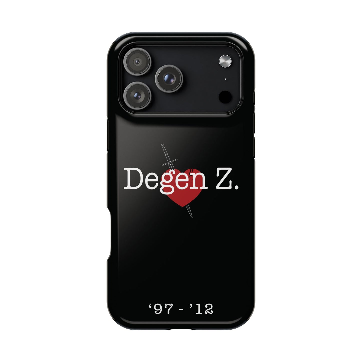 Phone Case — "Degen Z." Heart & Dagger Magnetic Impact-Resistant Case (’97–’12)