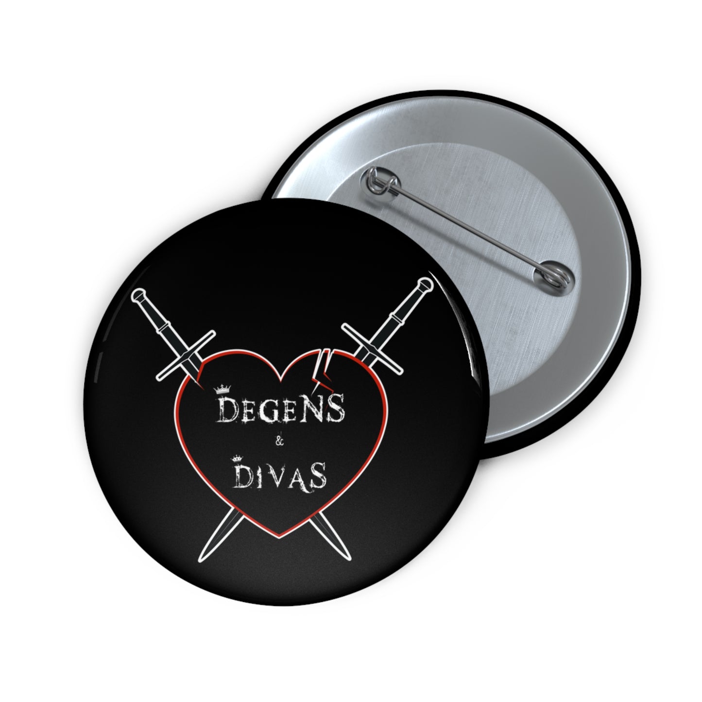 Degens & Divas Logo Pin