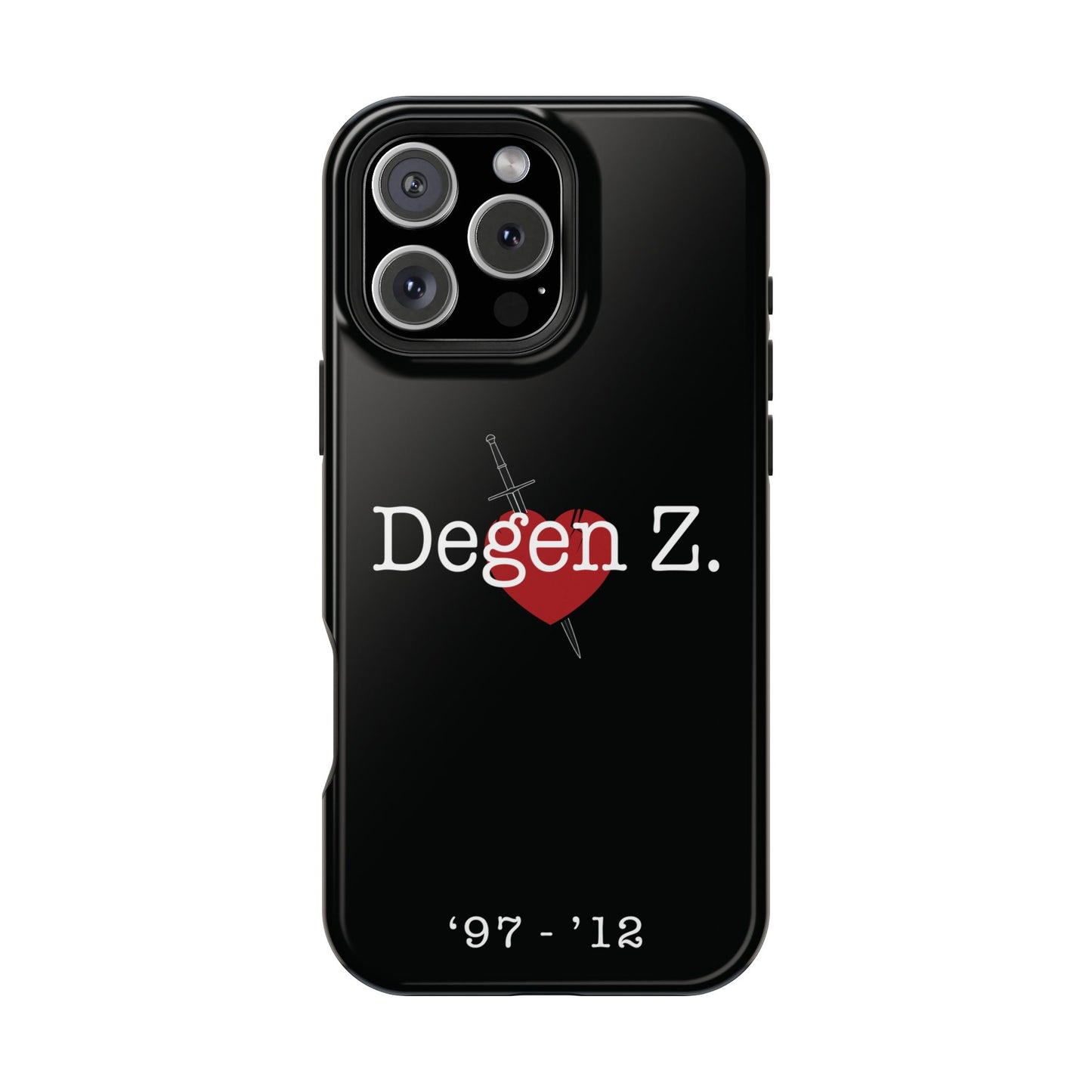 Phone Case — "Degen Z." Heart & Dagger Magnetic Impact-Resistant Case (’97–’12)