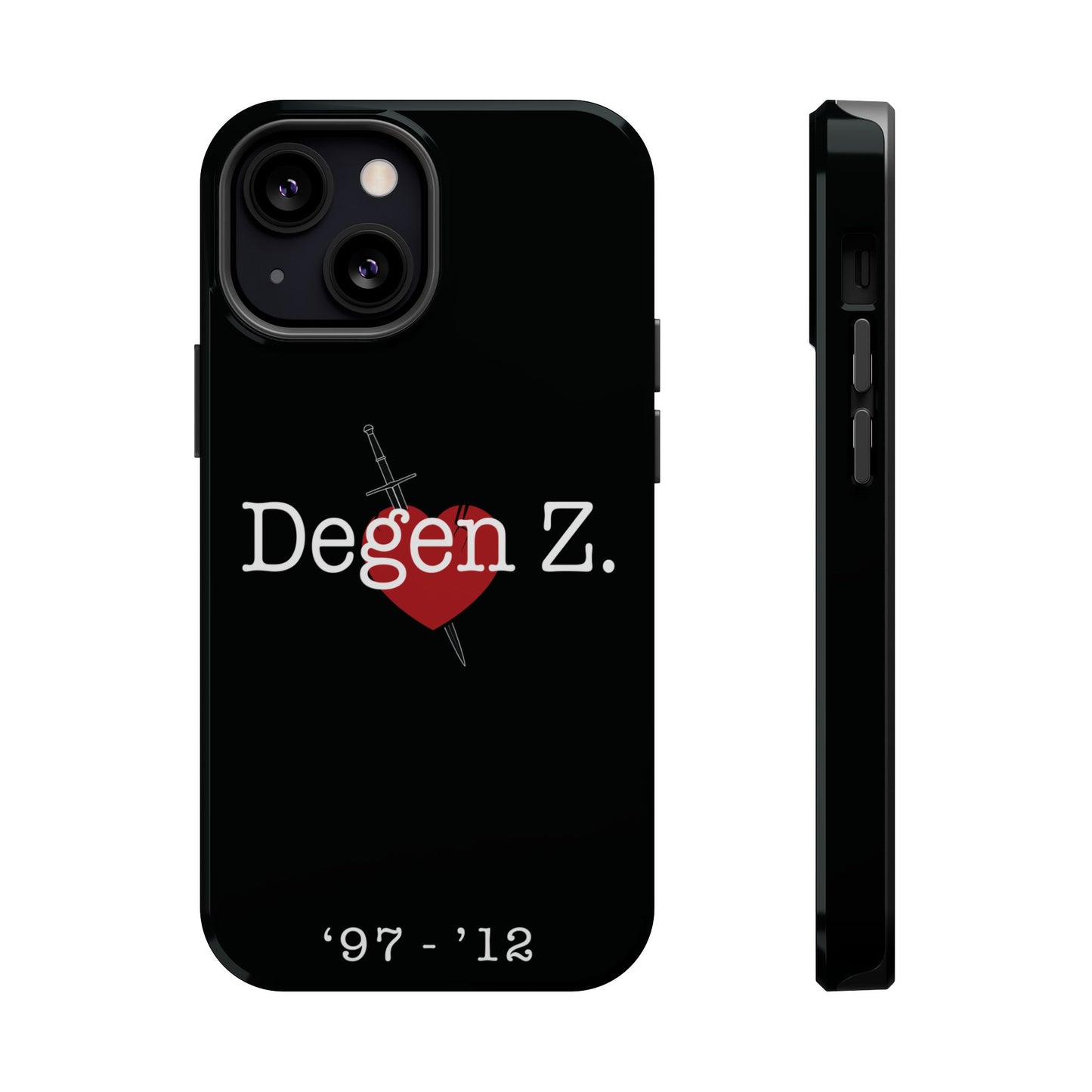 Phone Case — "Degen Z." Heart & Dagger Magnetic Impact-Resistant Case (’97–’12)