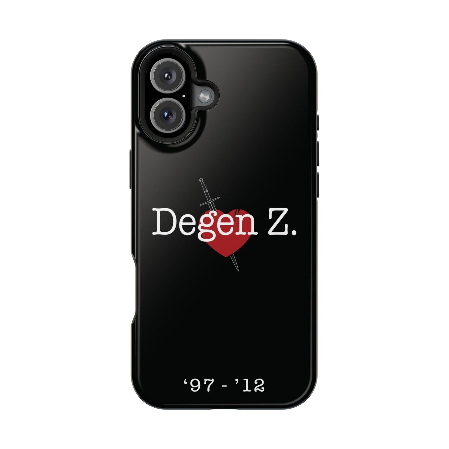 Phone Case — "Degen Z." Heart & Dagger Magnetic Impact-Resistant Case (’97–’12)