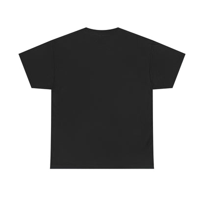 Back of black James Laurent band logo tee