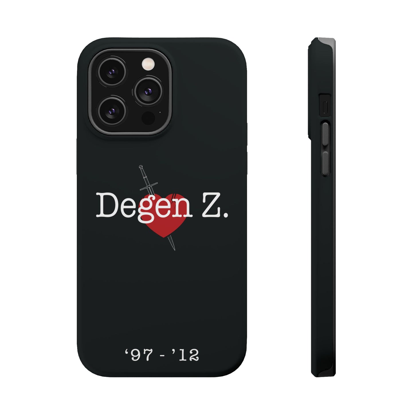 Phone Case — "Degen Z." Heart & Dagger Magnetic Impact-Resistant Case (’97–’12)