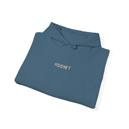 Addict - minimalist embroidered hoodie