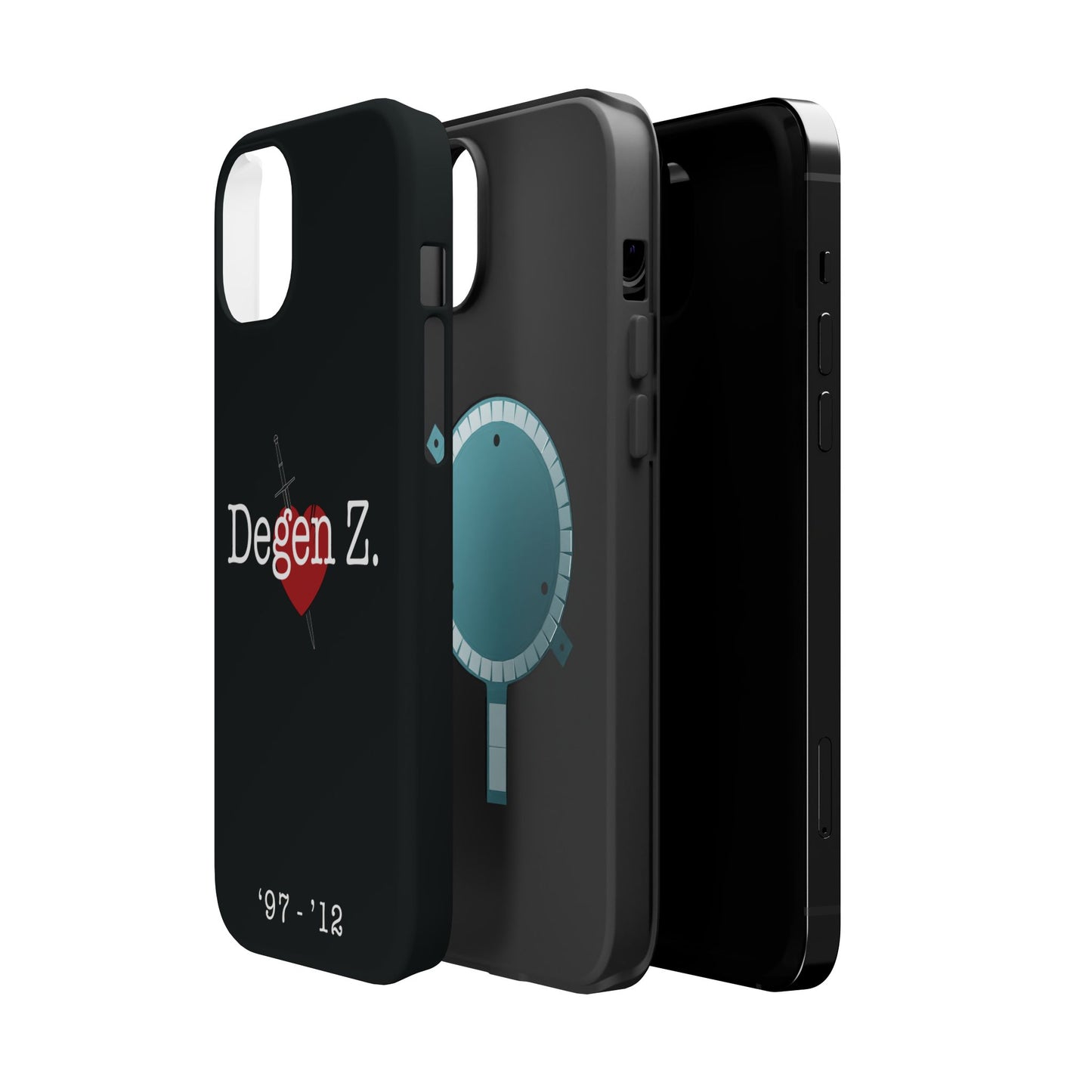 Phone Case — "Degen Z." Heart & Dagger Magnetic Impact-Resistant Case (’97–’12)