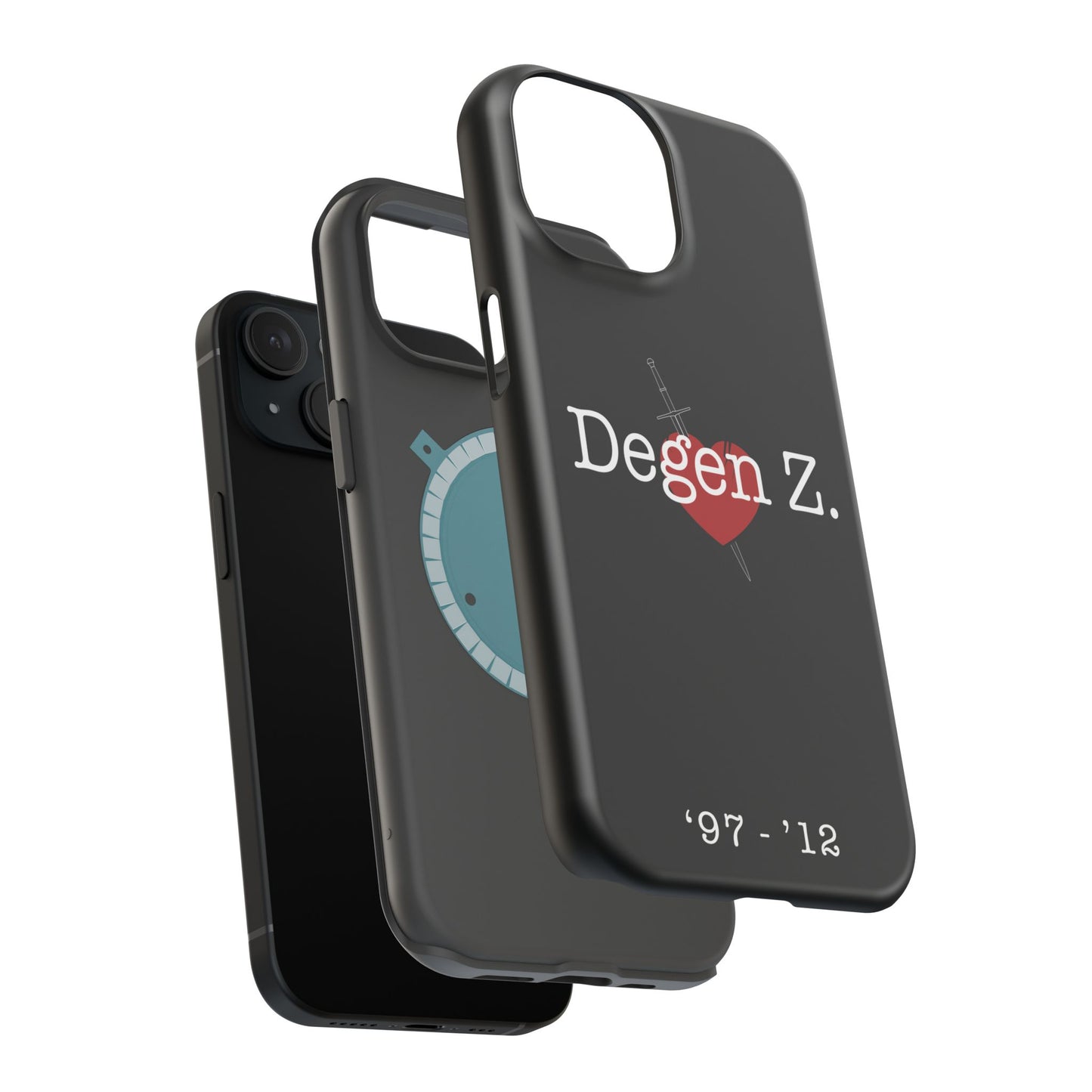 Phone Case — "Degen Z." Heart & Dagger Magnetic Impact-Resistant Case (’97–’12)