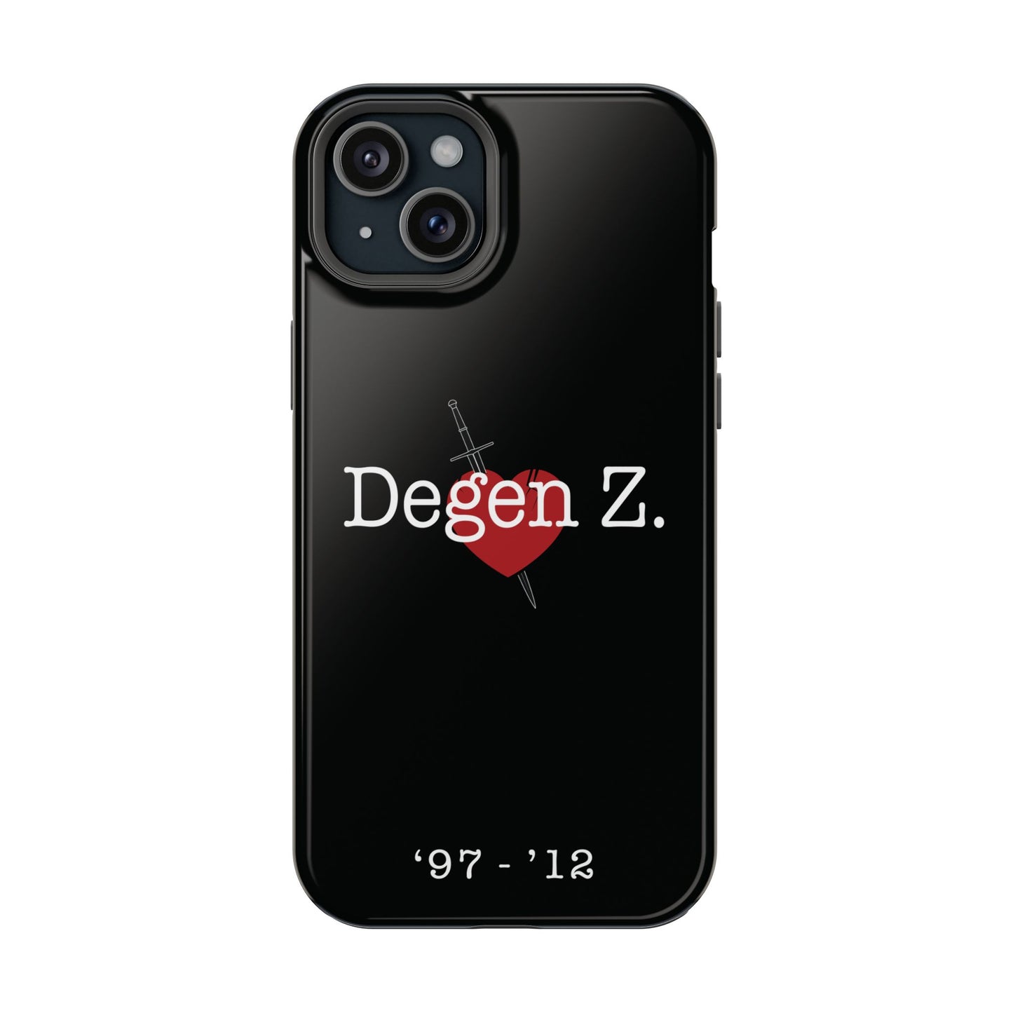 Phone Case — "Degen Z." Heart & Dagger Magnetic Impact-Resistant Case (’97–’12)