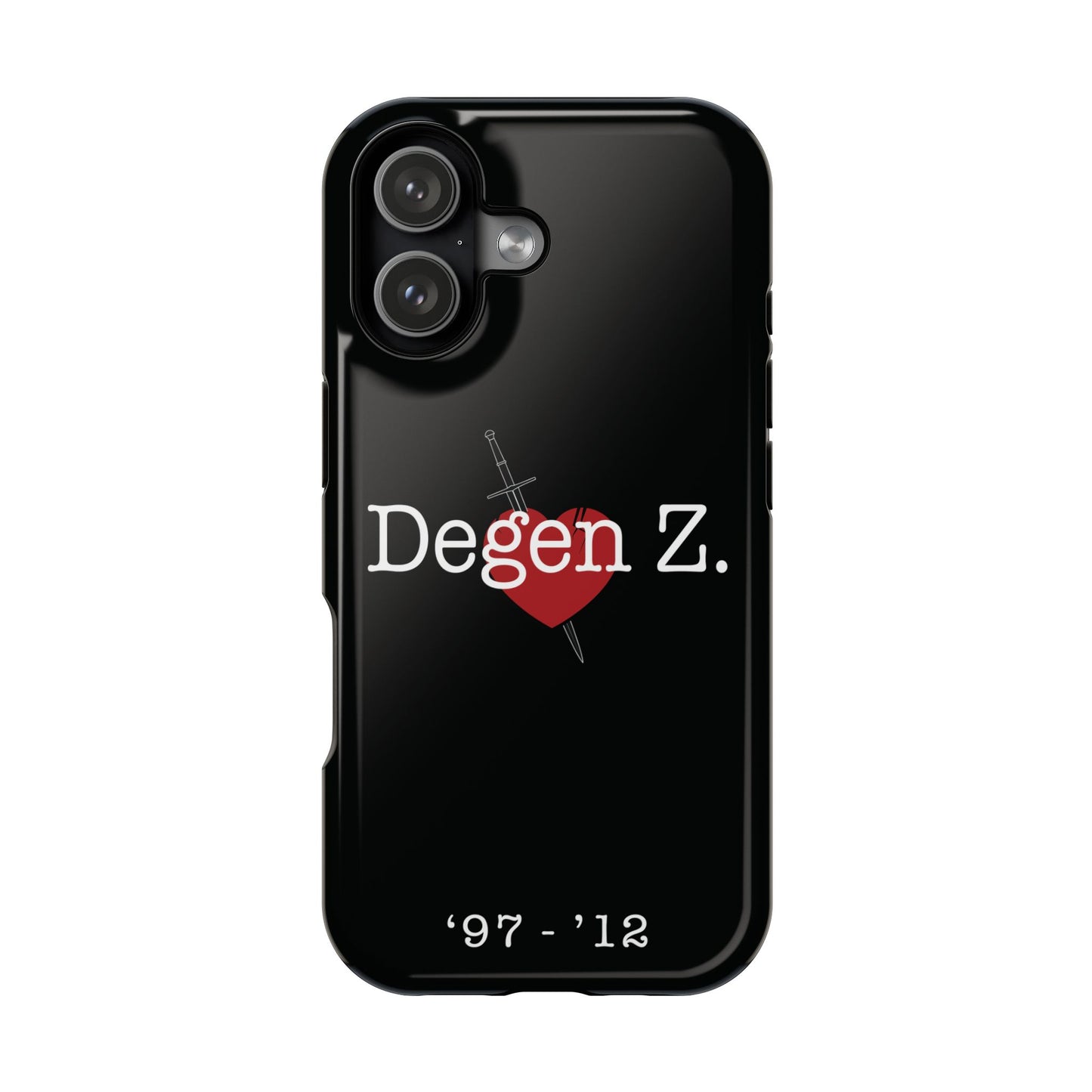 Phone Case — "Degen Z." Heart & Dagger Magnetic Impact-Resistant Case (’97–’12)
