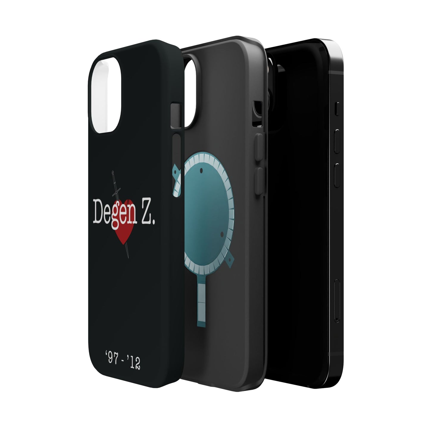 Phone Case — "Degen Z." Heart & Dagger Magnetic Impact-Resistant Case (’97–’12)