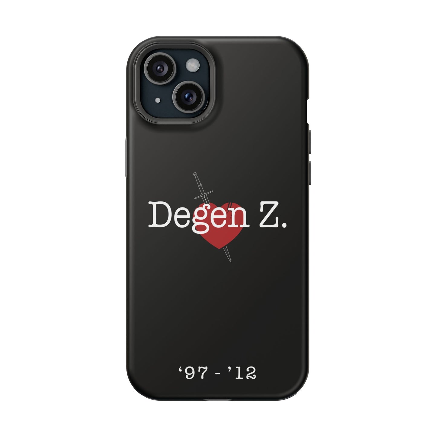 Phone Case — "Degen Z." Heart & Dagger Magnetic Impact-Resistant Case (’97–’12)