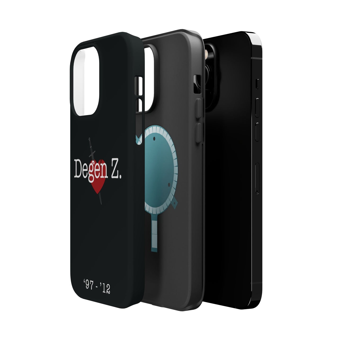 Phone Case — "Degen Z." Heart & Dagger Magnetic Impact-Resistant Case (’97–’12)