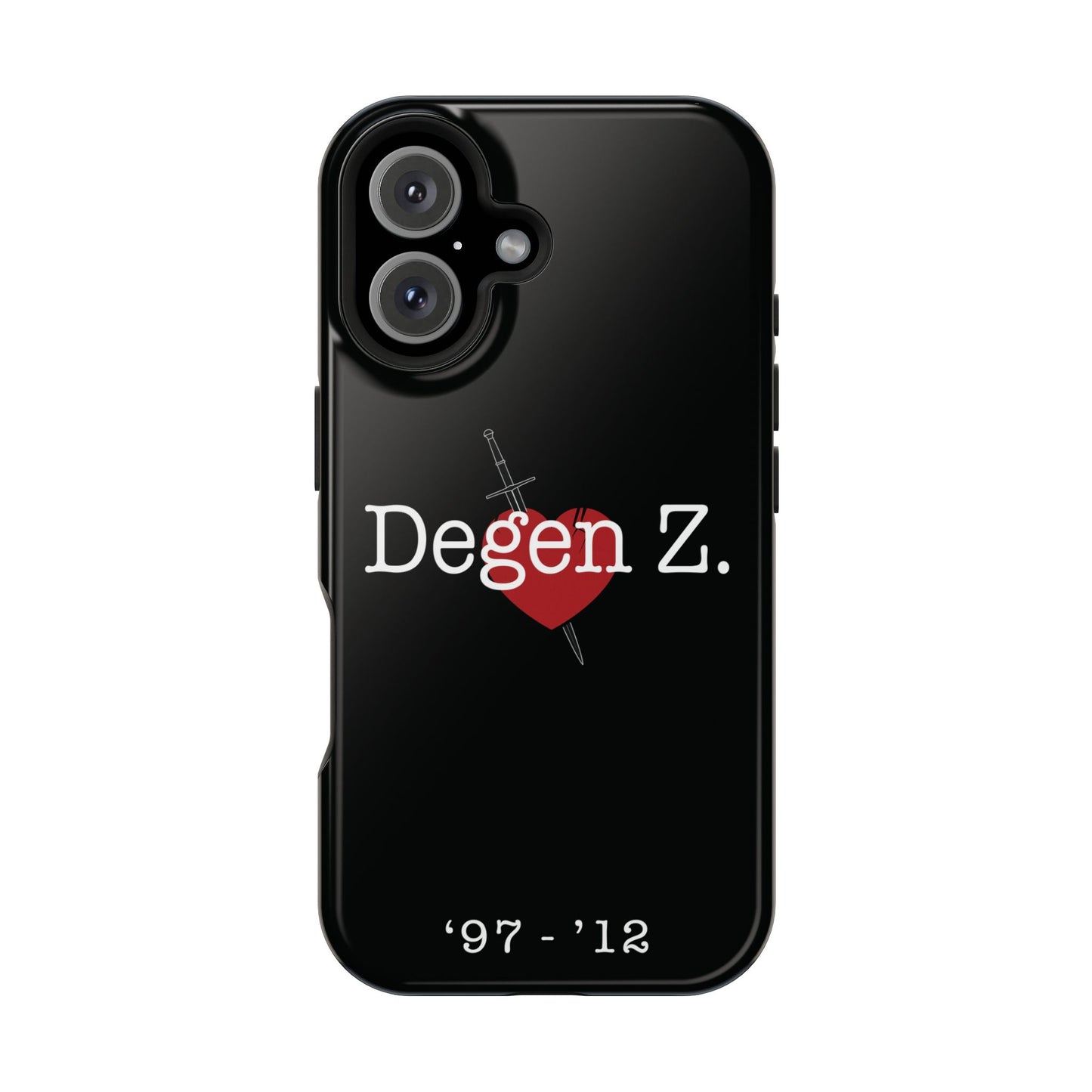 Phone Case — "Degen Z." Heart & Dagger Magnetic Impact-Resistant Case (’97–’12)