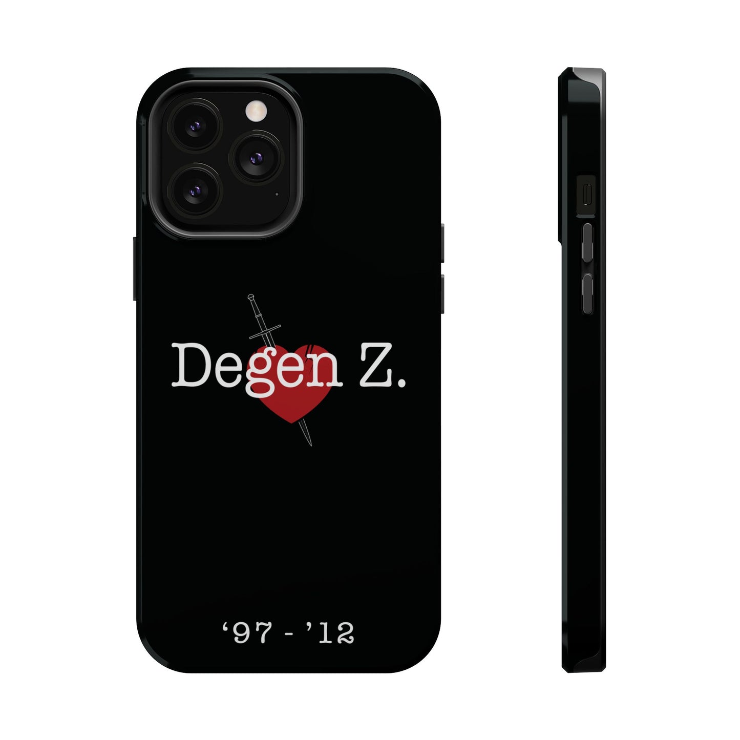 Phone Case — "Degen Z." Heart & Dagger Magnetic Impact-Resistant Case (’97–’12)