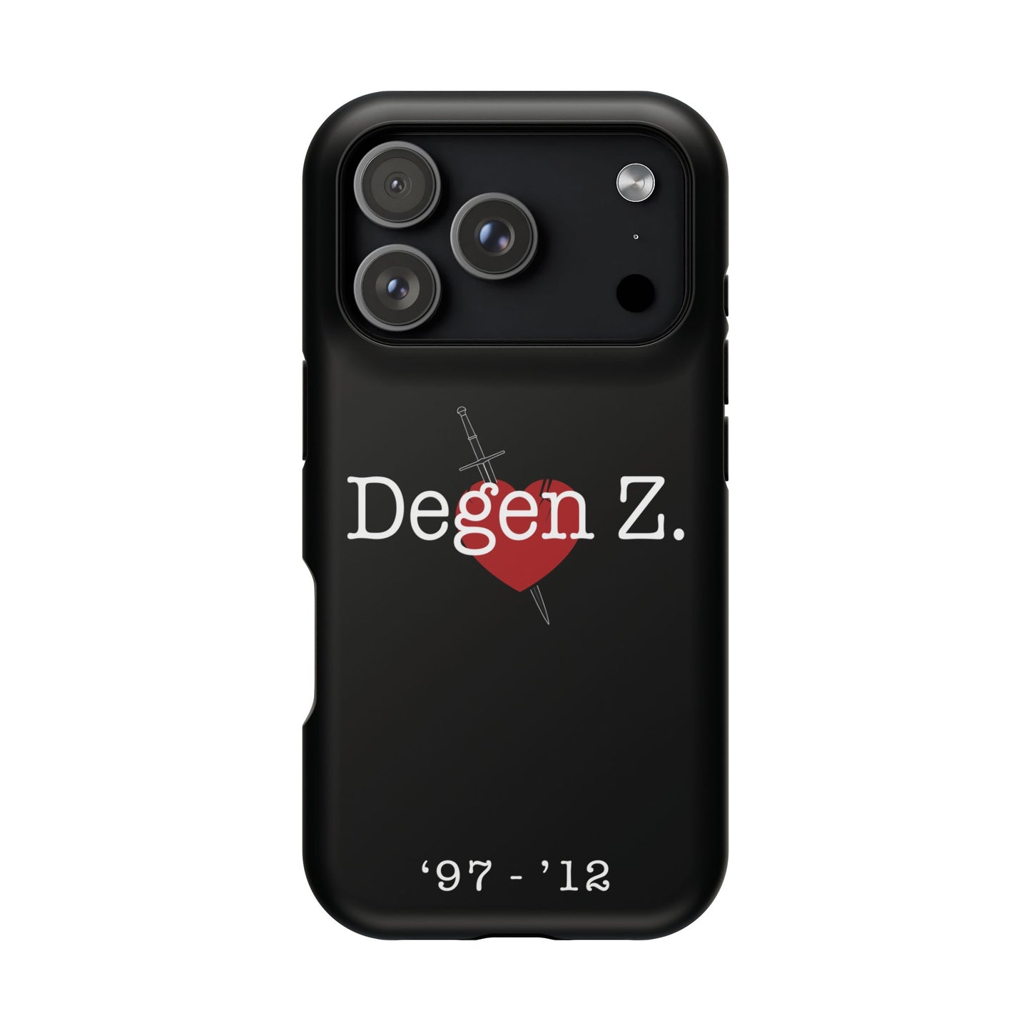 Phone Case — "Degen Z." Heart & Dagger Magnetic Impact-Resistant Case (’97–’12)