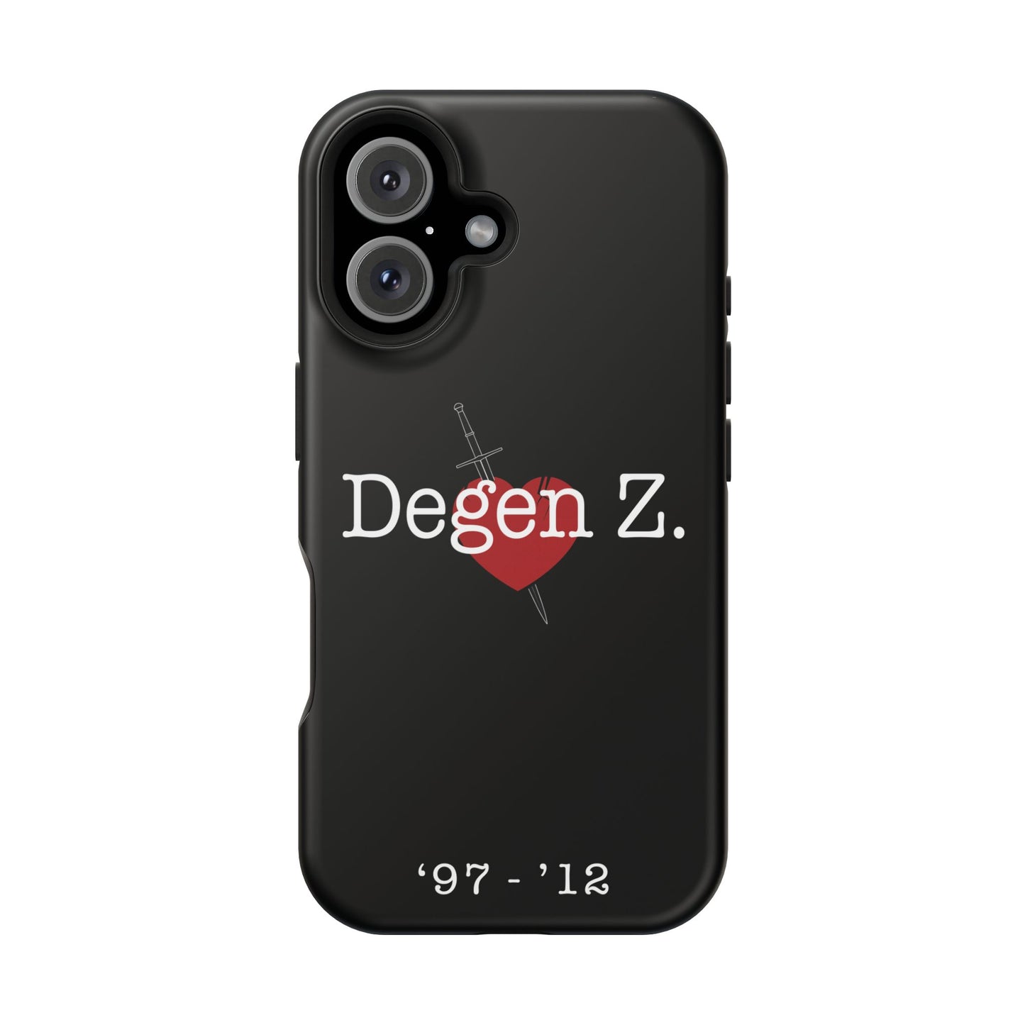 Phone Case — "Degen Z." Heart & Dagger Magnetic Impact-Resistant Case (’97–’12)