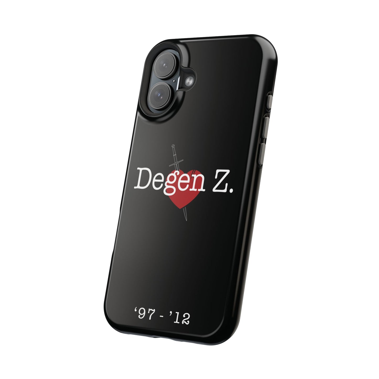 Phone Case — "Degen Z." Heart & Dagger Magnetic Impact-Resistant Case (’97–’12)