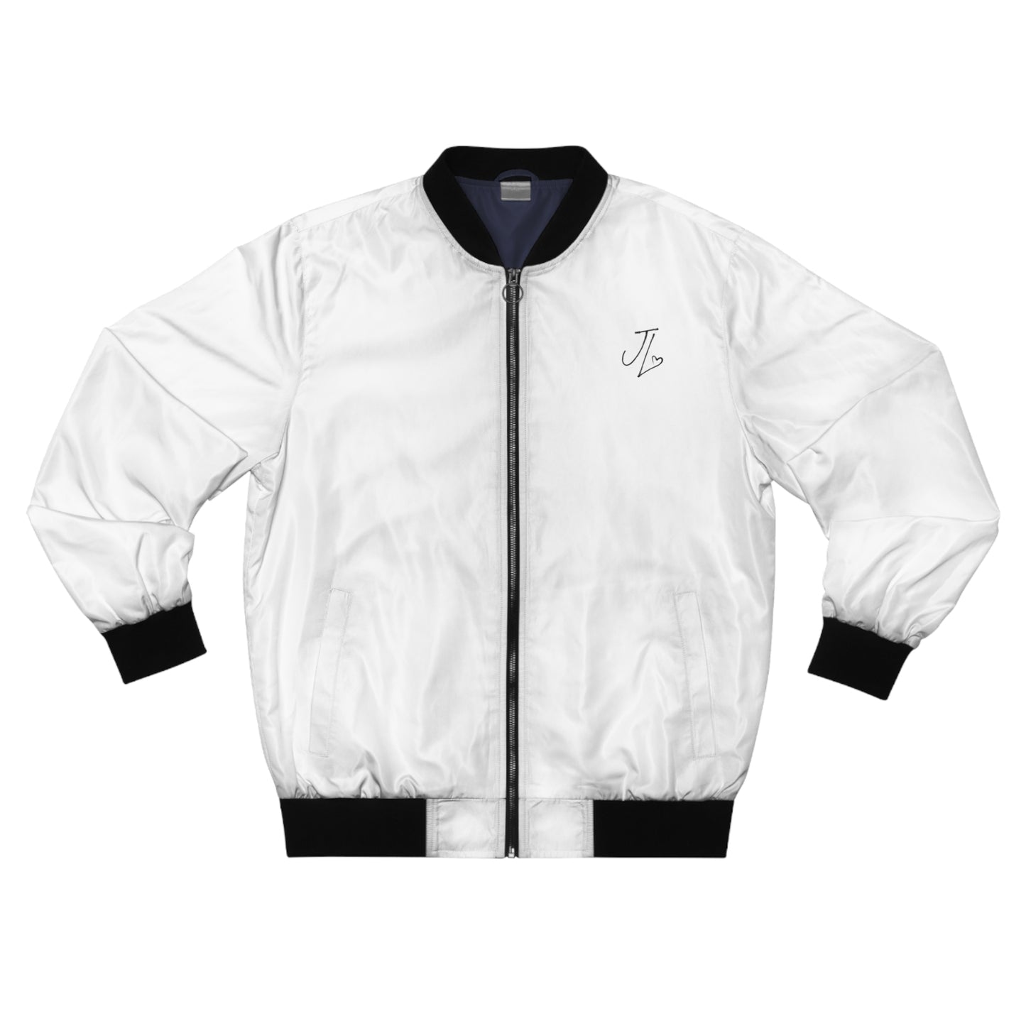 White Dripping Rose Men's Bomber Jacket