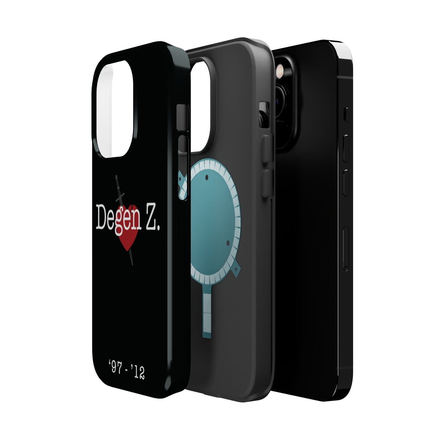 Phone Case — "Degen Z." Heart & Dagger Magnetic Impact-Resistant Case (’97–’12)