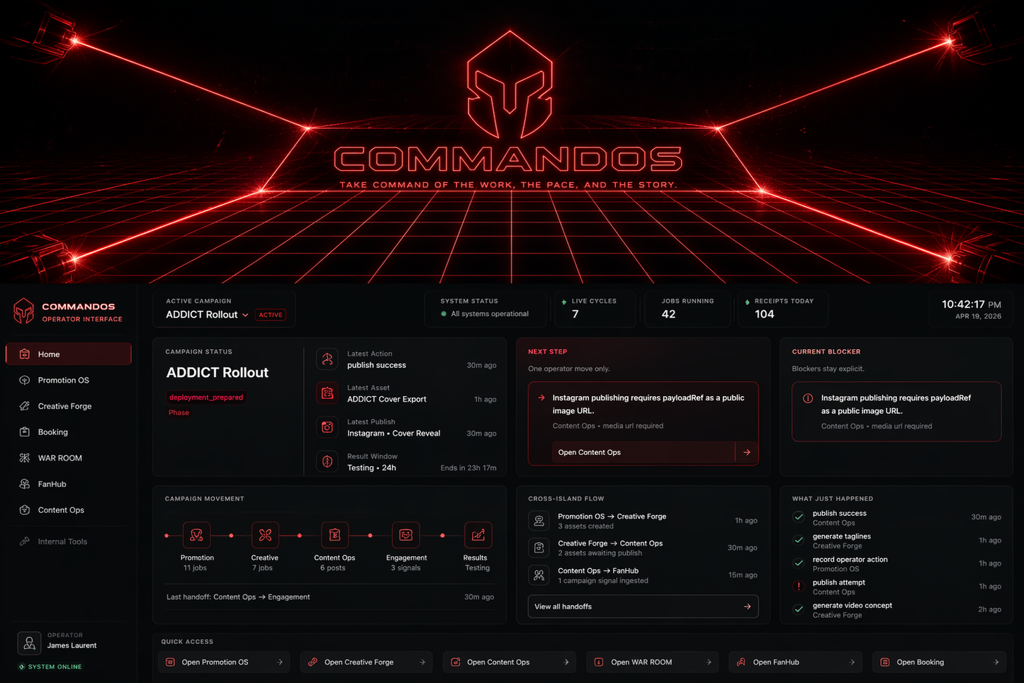 CommandOS — Reserve First-Wave Beta Access